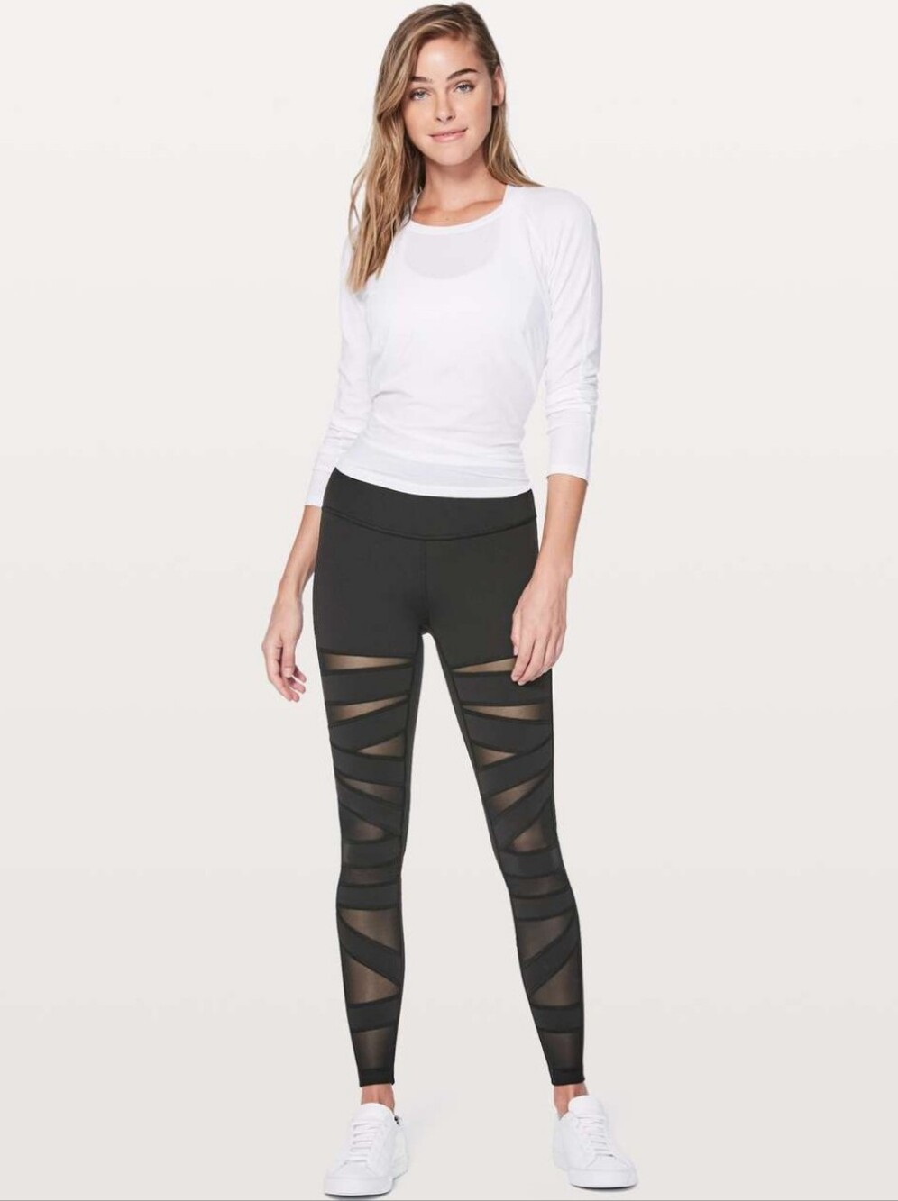 Lululemon Wunder Under Pant (Hi-Rise) *Tech Mesh 28" Black Size 4